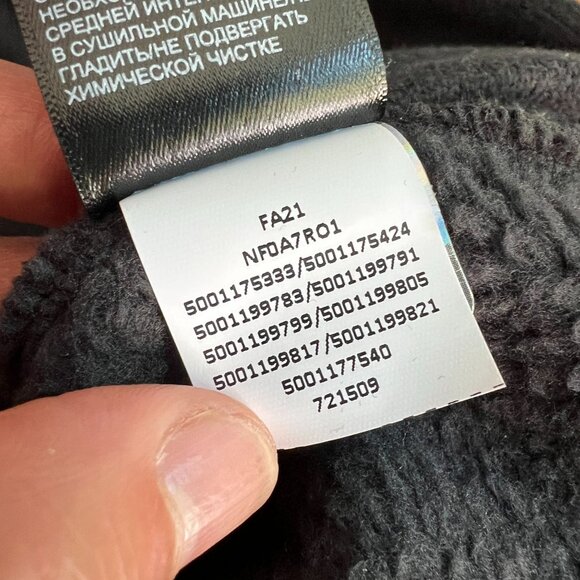 The North Face Men's Snap-Neck Pullover Fleece Top LARGE in Black - Picture 9 of 12